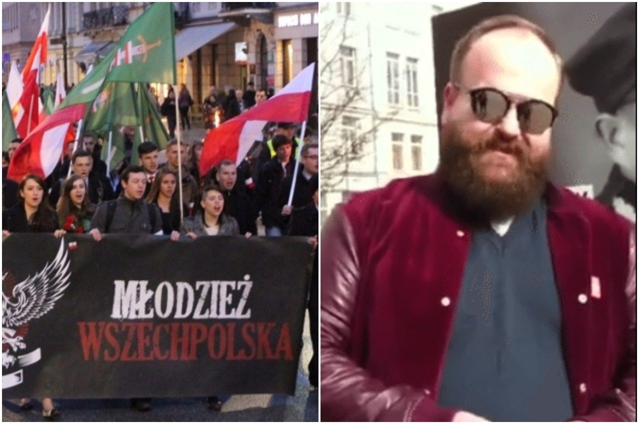 Zwołali konferencję w sprawie Stojanowskiego. Lewicowy działacz pojawił się na niej z policją