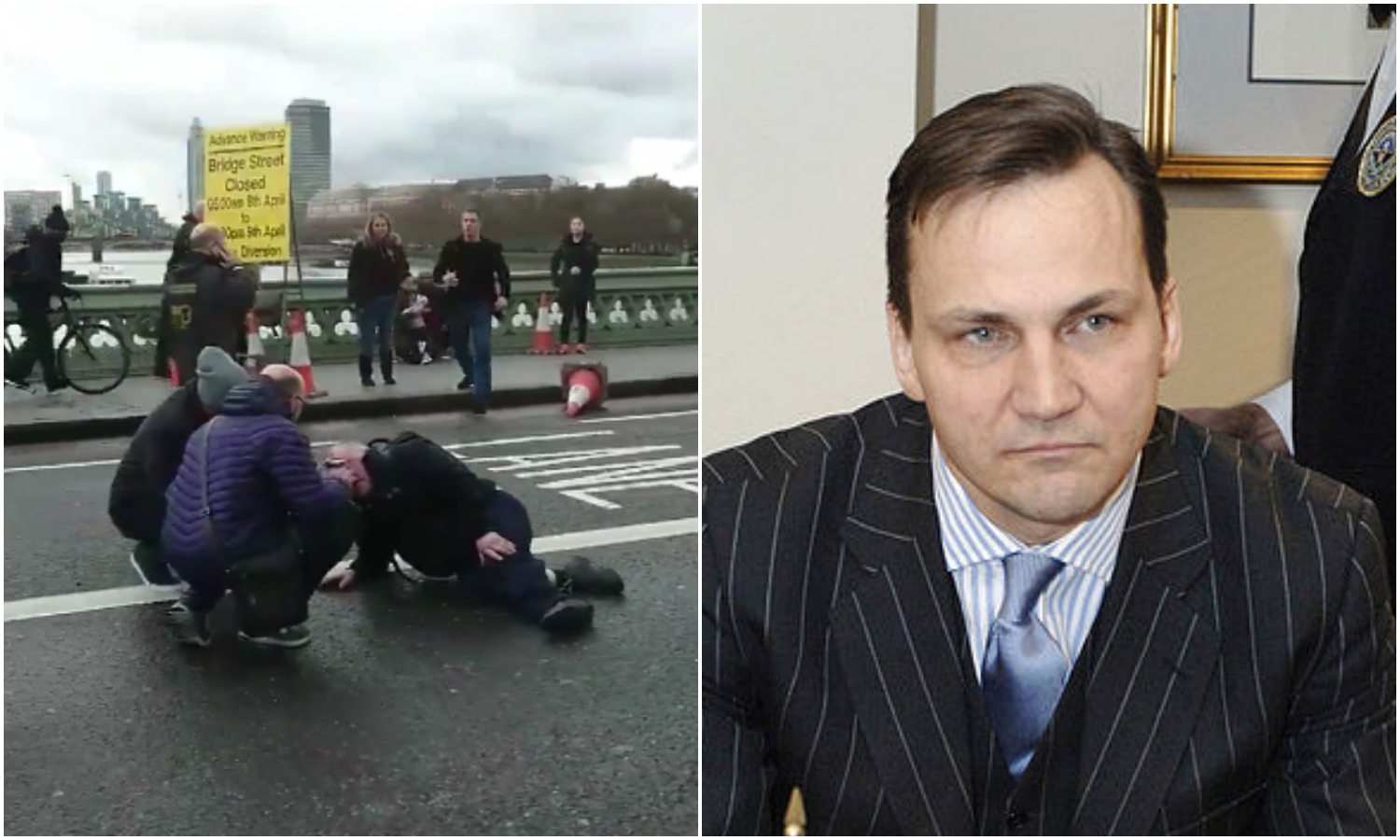 Sikorski był na miejscu zamachu. Polityk opublikował wstrząsające nagranie (VIDEO)