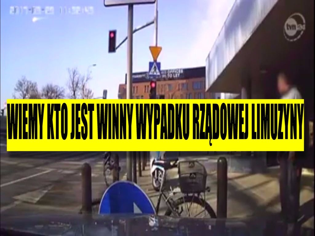 To nagranie nie pozostawia wątpliwości. Wiemy, kto zawinił przy wypadku rządowej limuzyny (VIDEO)