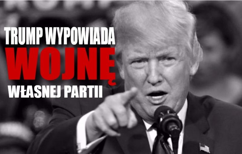 Z ostatniej chwili: Donald Trump wypowiedział wojnę członkom własnej partii!
