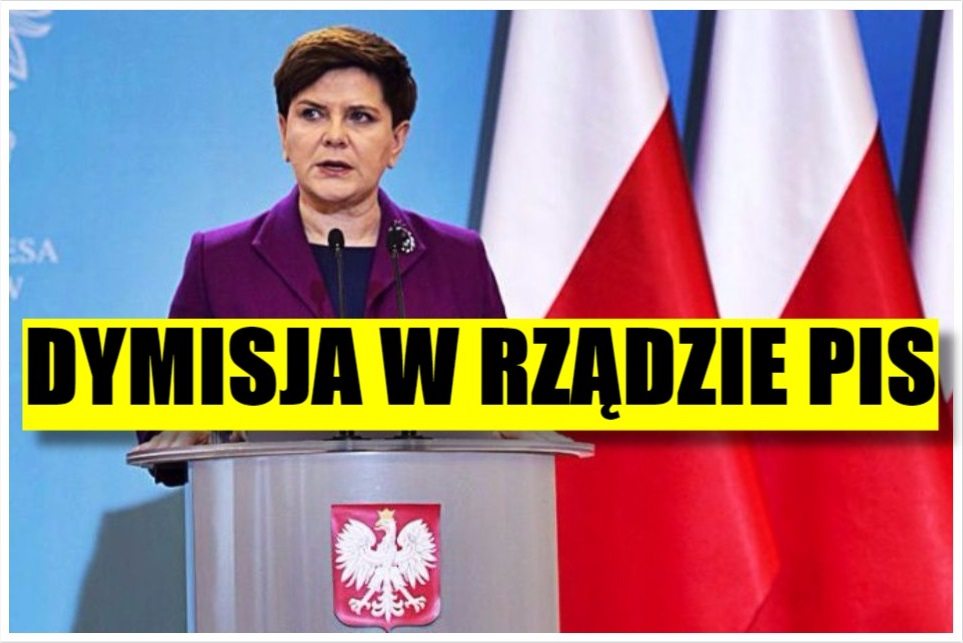 Nieoczekiwana dymisja w rządzie Beaty Szydło!