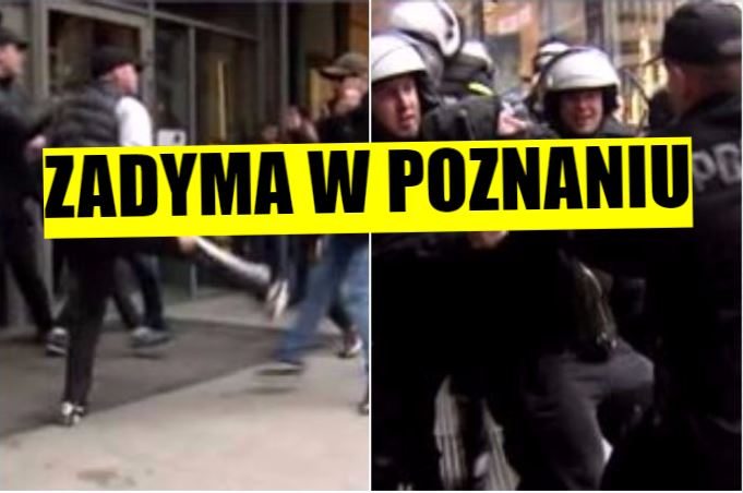 Wielka zadyma w Poznaniu! Anarchiści pokonali w bijatyce kibiców, a policja anarchistów (VIDEO)