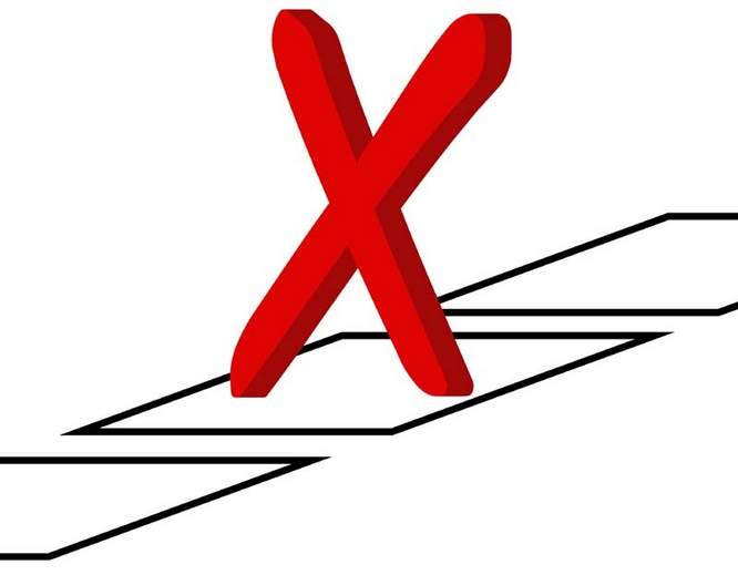 Prącie zamiast "X" na karcie. Głos uznano za ważny