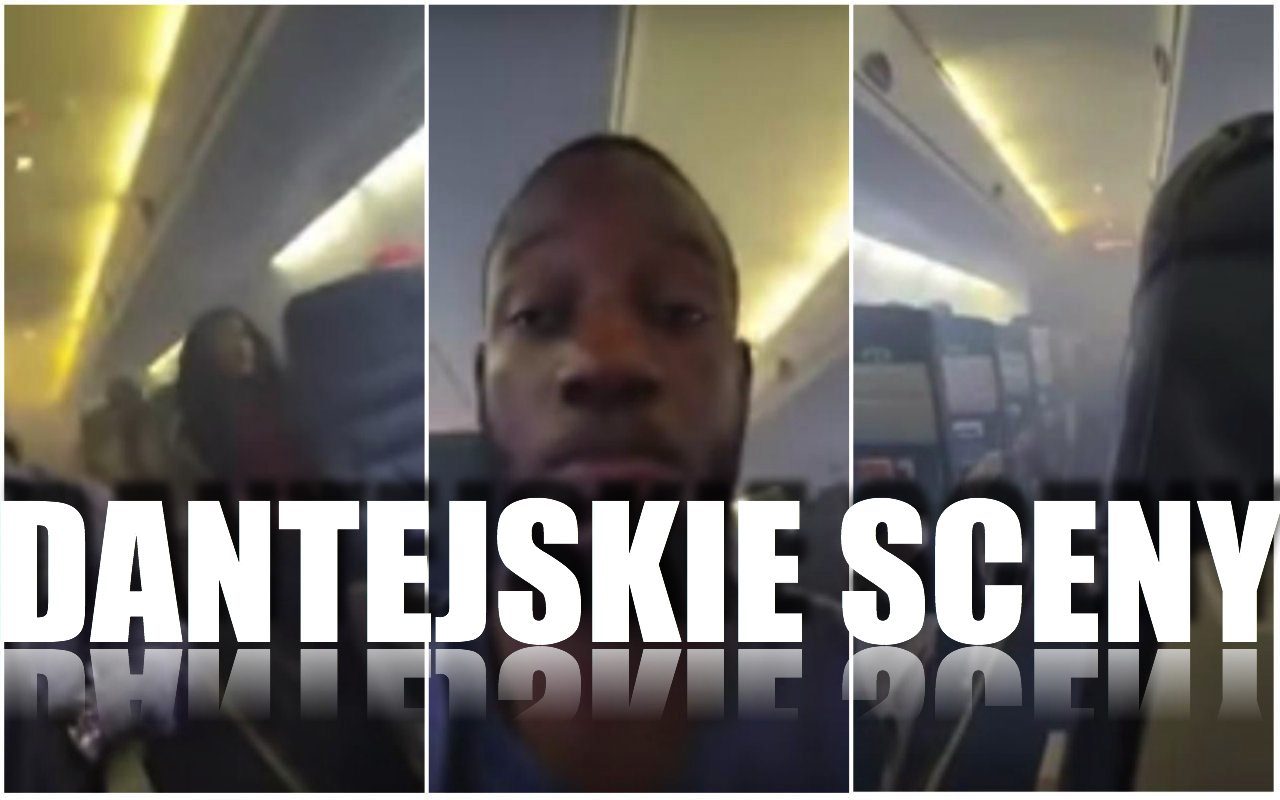 Płonący samolot, dantejskie sceny ze środka. Tak panikują ludzie przed śmiercią w katastrofie (VIDEO)