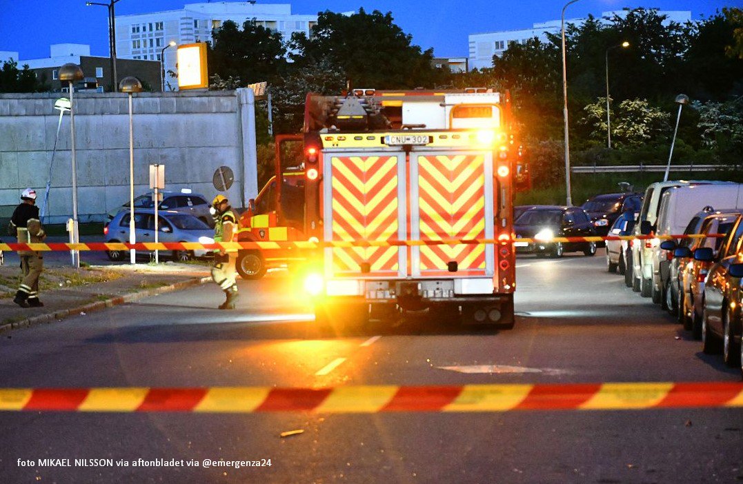 Ekslpozja w centrum Malmö. Nieznany sprawca zdetonował samochód