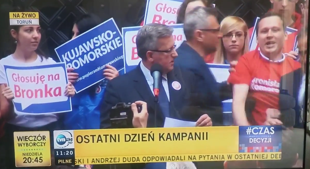 Mocny trolling na wiecu Komorowskiego (VIDEO)
