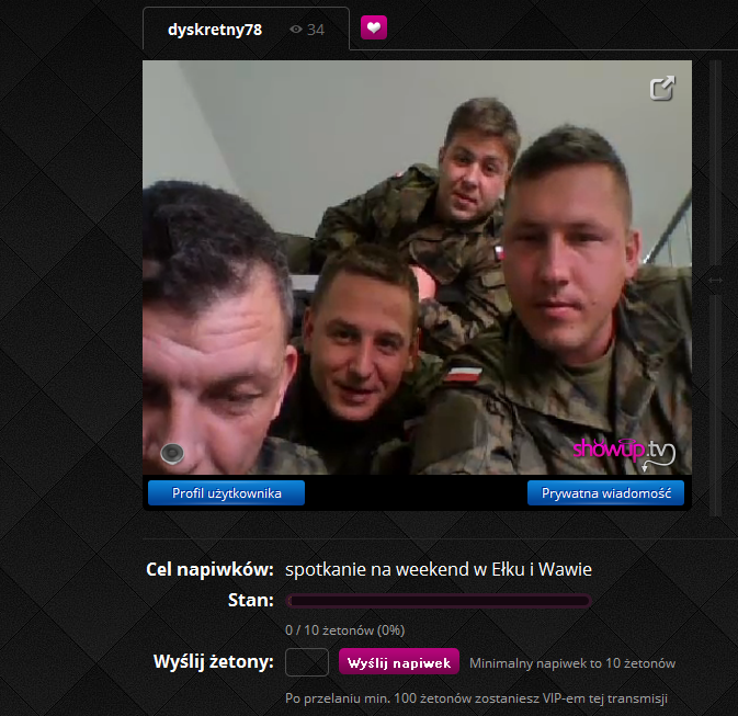 Polscy żołnierze złapani na transmisji na portalu dla dorosłych