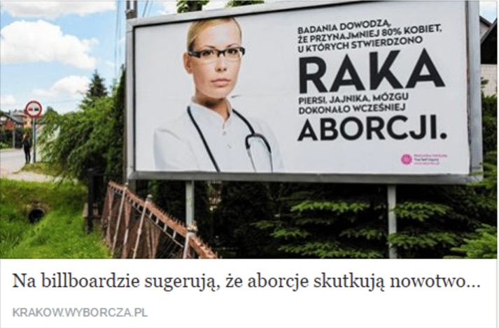 Będzie afera! Kobieta udająca lekarza OSZUKUJE, że aborcja wywołuje raka