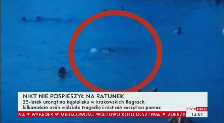 Video: 25-latek się utopił a wokół pełno ludzi. Szokująca znieczulica
