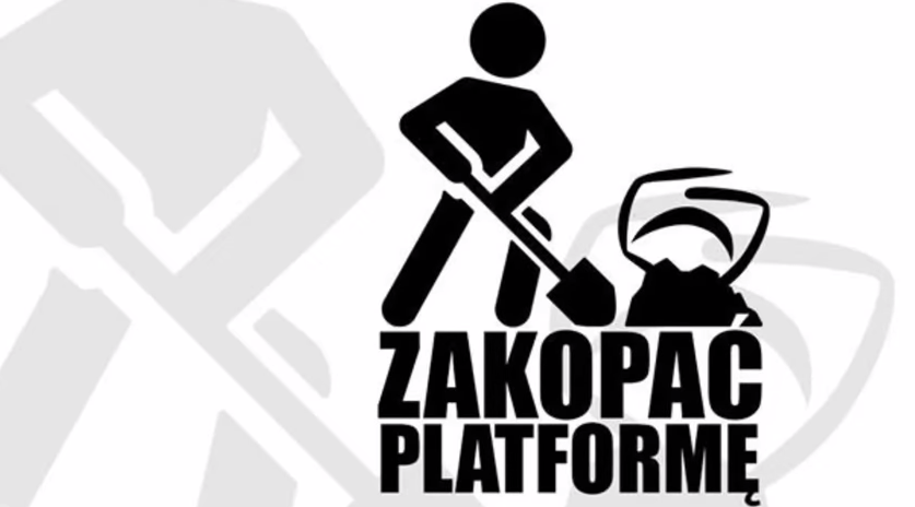 "Zakopać Platformę" - protest antysystemowców w Warszawie