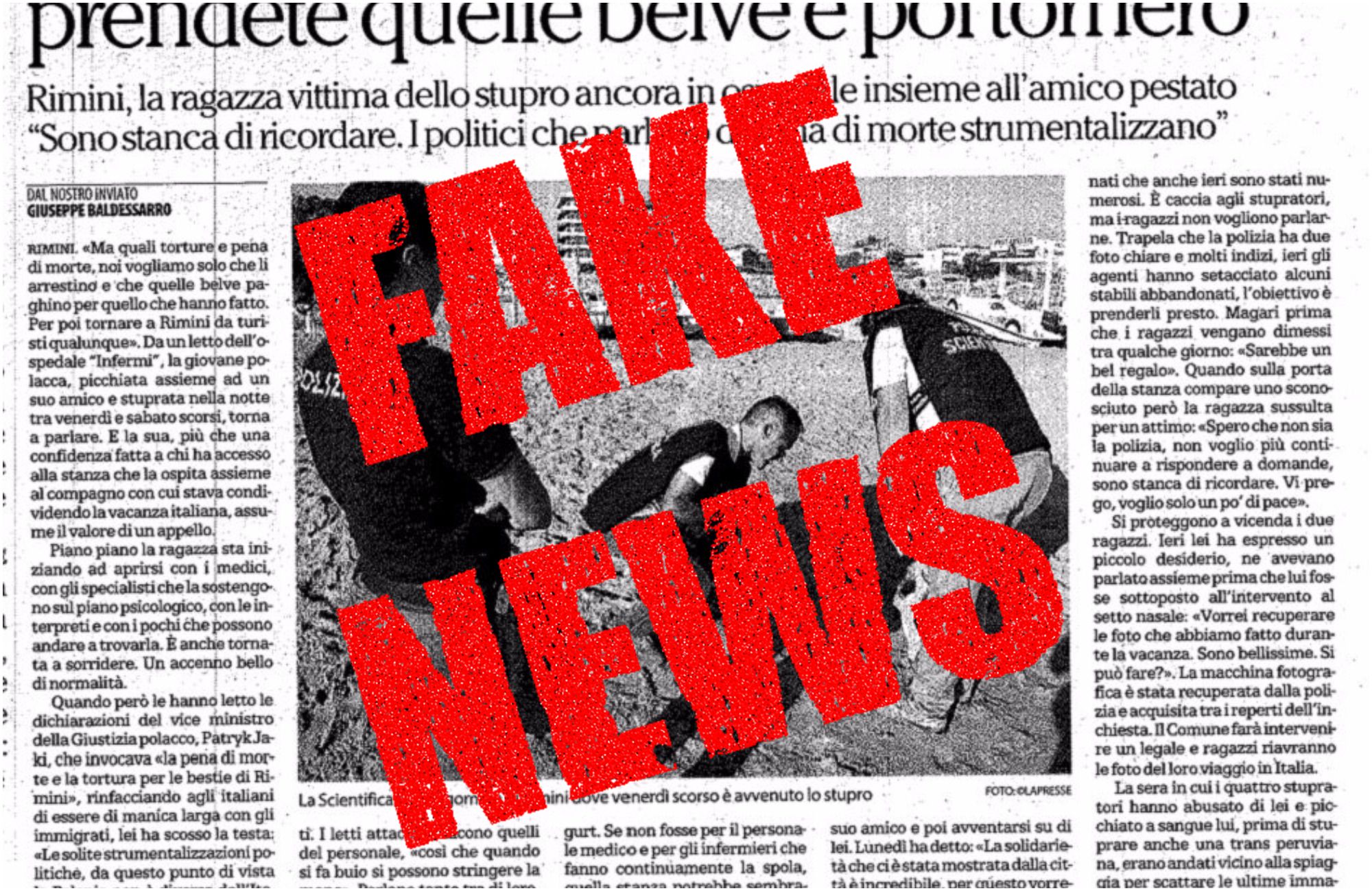 Wszyscy dali się nabrać. Wywiad ze zgwałconą Polką to oszustwo