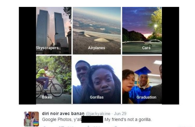 Google w ogniu krytyki. Parę czarnych sytem uznał za goryle