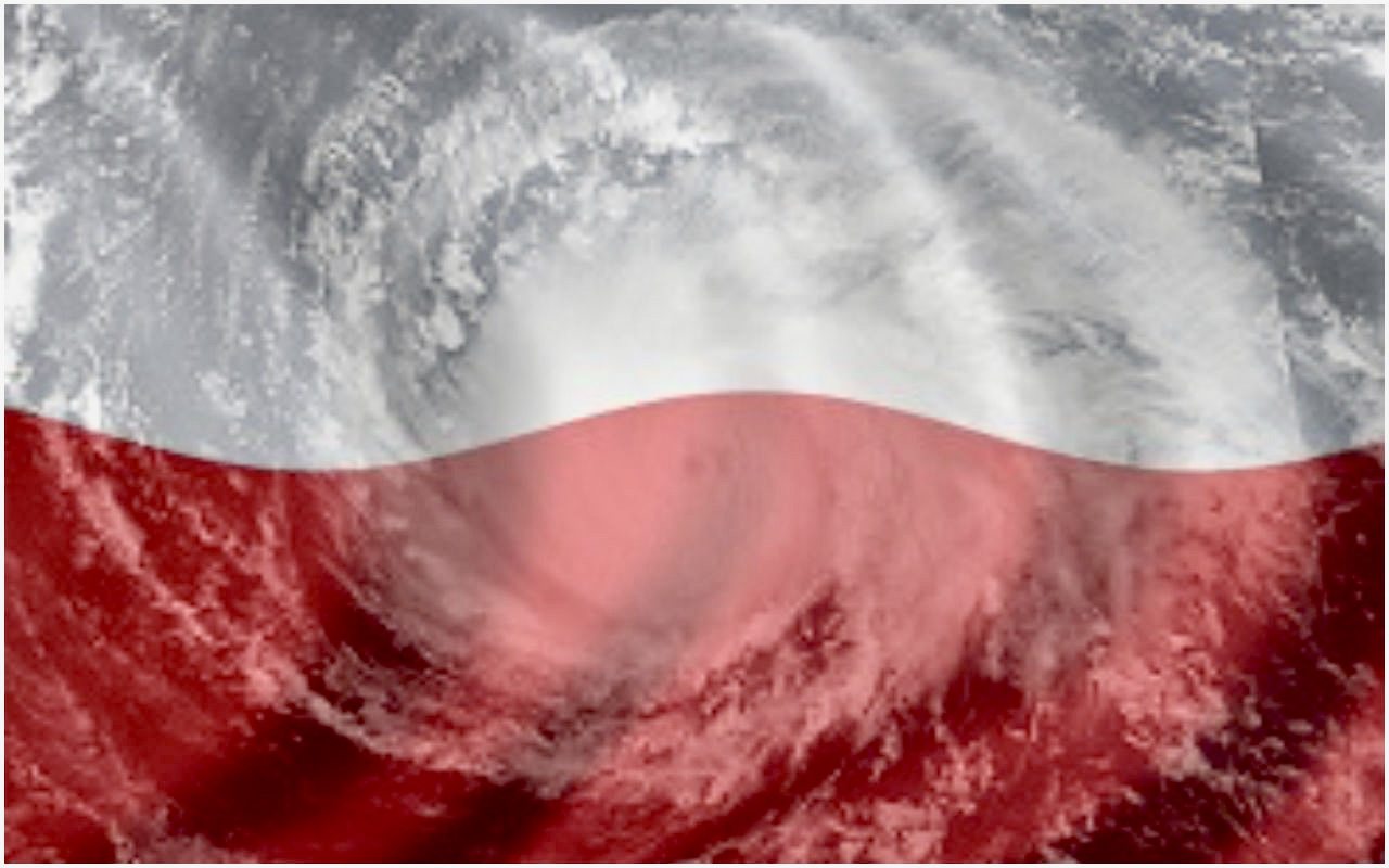 To zdjęcie uświadamia skalę zagrożenia. Gdyby huragan Irma uderzył w Polskę...