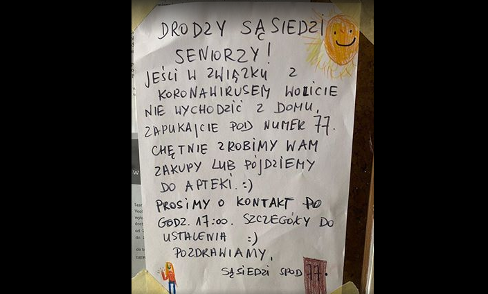 Brawa dla młodych sąsiadów, którzy nie zapomnieli o starszych