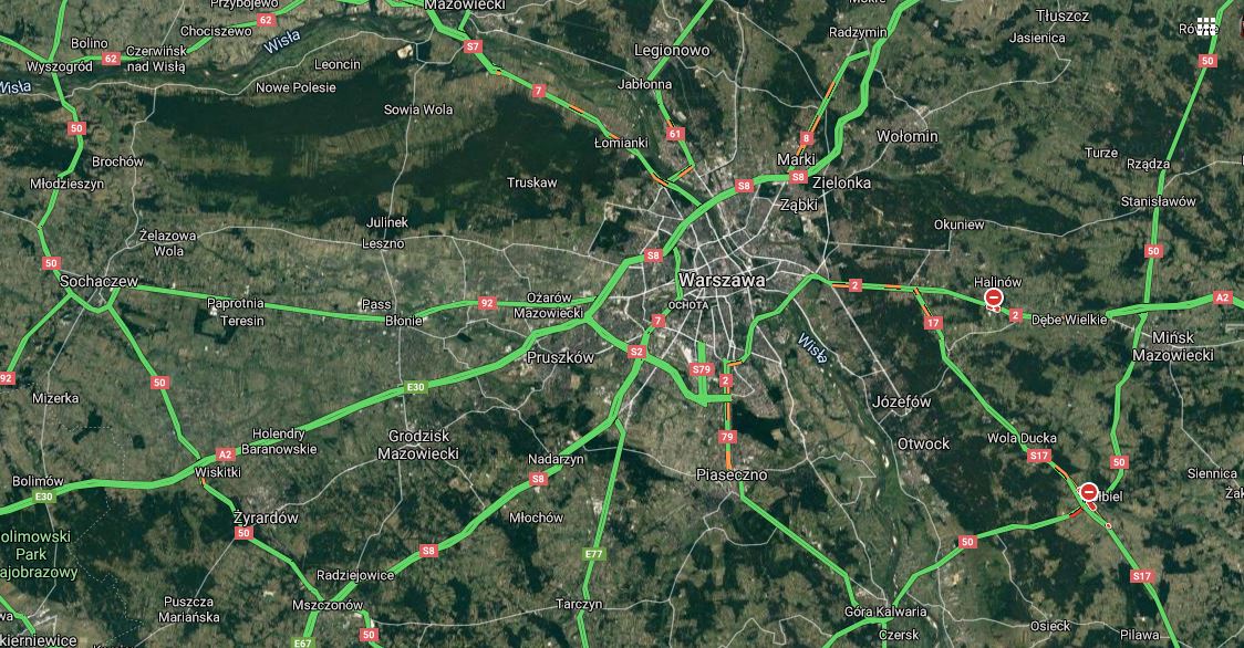 Dane satelitarne pokazują, co dzieje się w polskich miastach. Aż ciężko uwierzyć