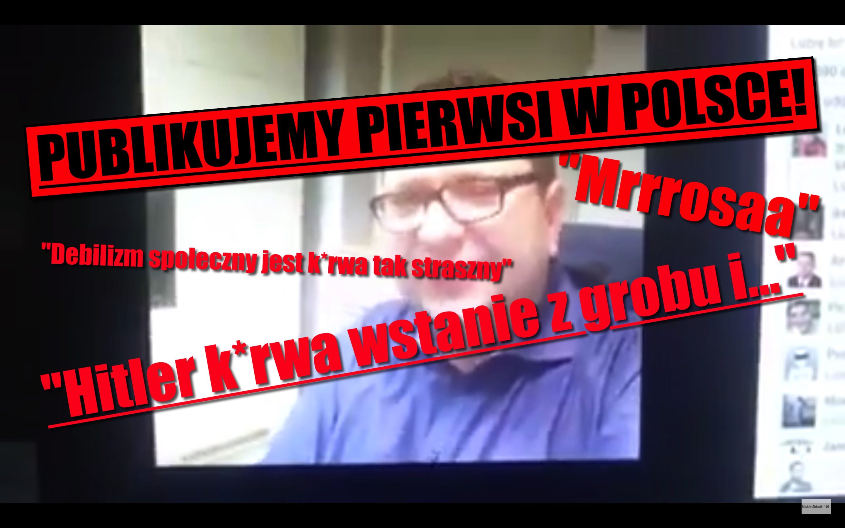 Oto nagranie Stonogi zanim "coś się popsuło"! MIAŻDŻĄCA wypowiedź. "Hitler k*rwa wstanie z grobu i..."