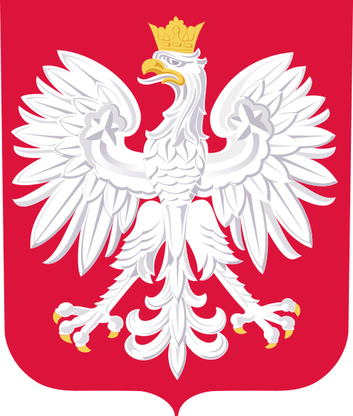 Godło państwowe w towarzystwie śmieci za budynkiem sądu rejonowego