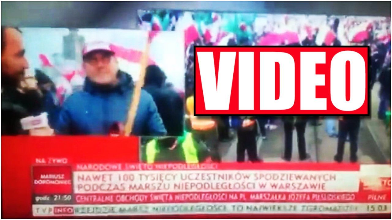 Reporter TVP w szoku! Takiej odpowiedzi się nie spodziewał