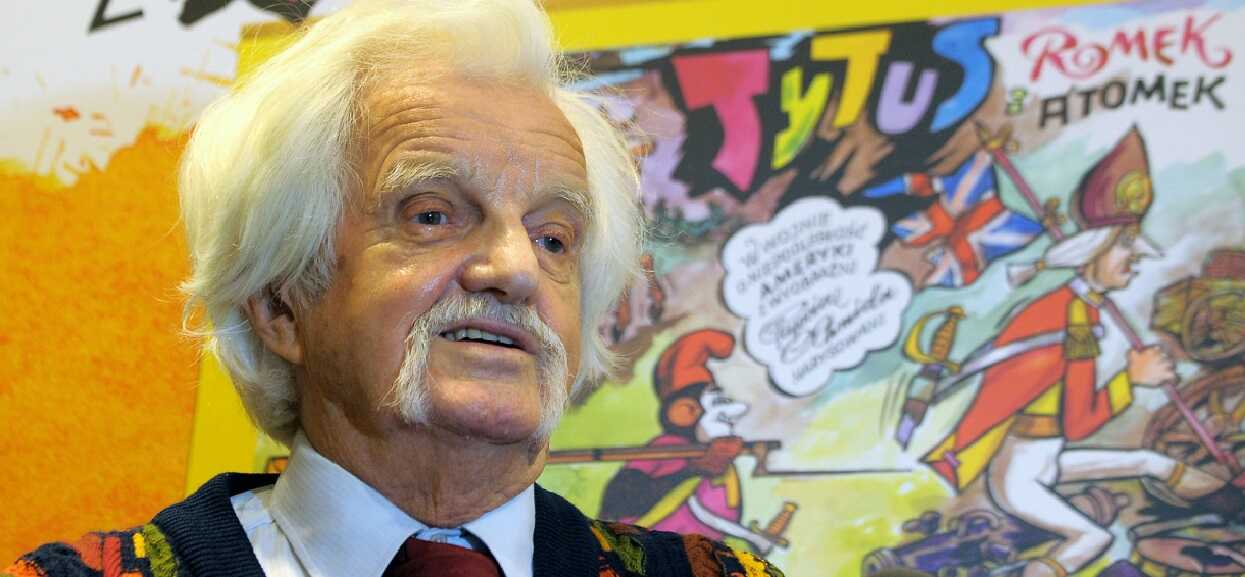 Papcio Chmiel, twórca przygód Tytusa Romka i A’Tomka, obchodzi dziś 97. urodziny. Czego mu życzycie?