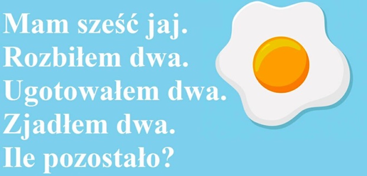 Zagadka podzieliła internautów, niewielu potrafi dobrze odpowiedzieć. Ile jajek zostało?
