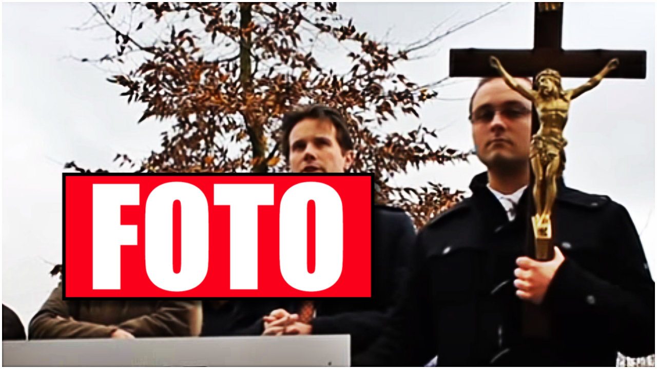 Ukrzyżowana krowa w kościele, parafianie oburzeni!