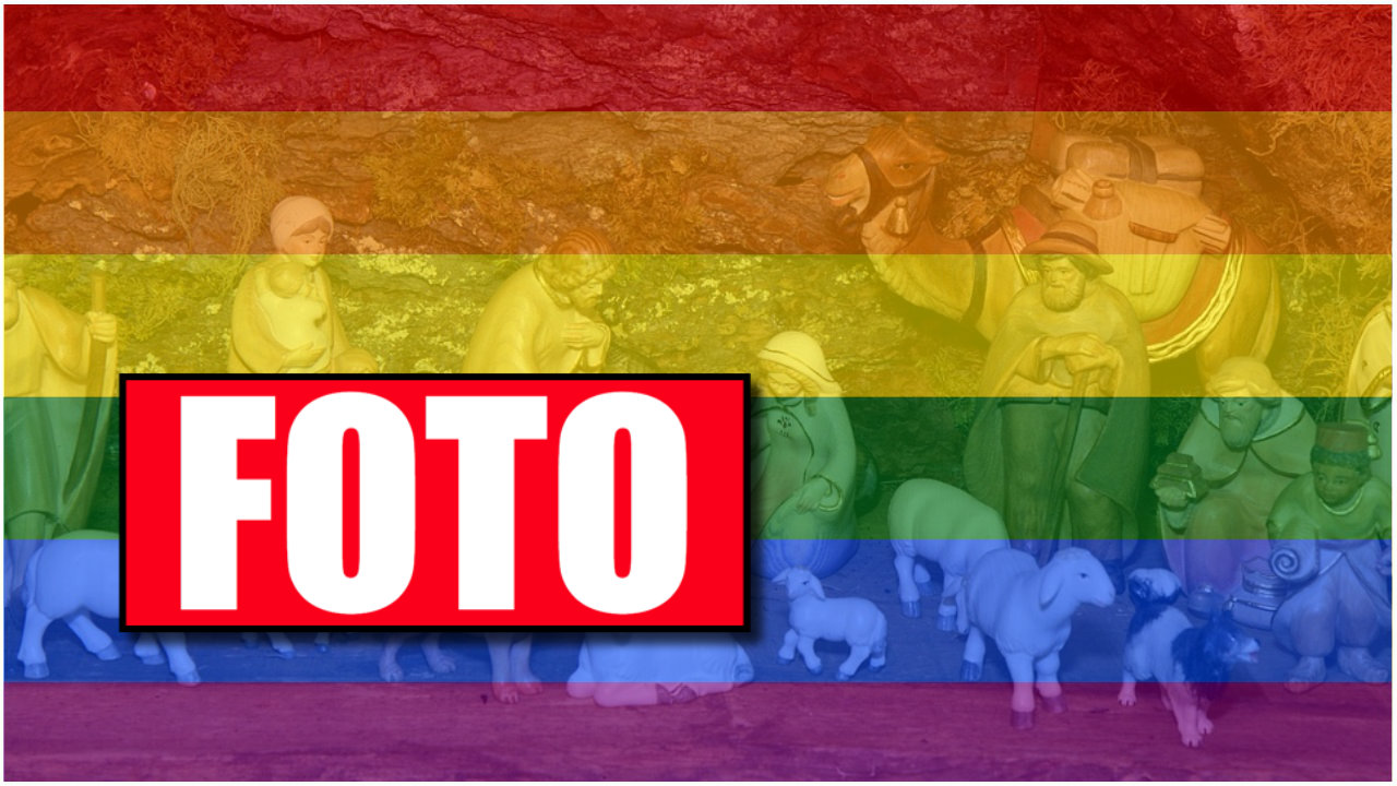 Gejowska szopka bożonarodzeniowa. Katolicy są ZDRUZGOTANI