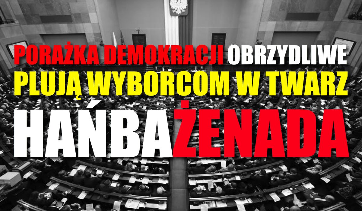 ZDRAJCY! Obrzydliwe, posłowie hańby wyrzuceni z PO przechodzą do...