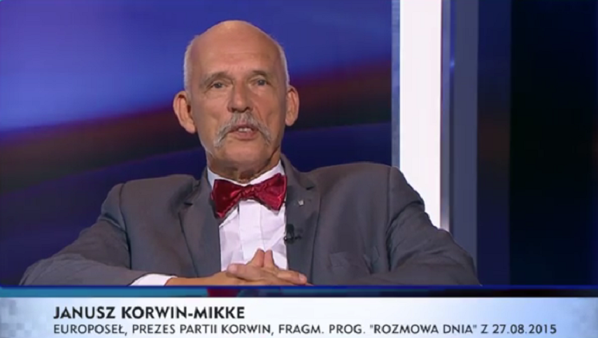 Korwin-Mikke o Szydło i Kopacz: rzygać się chce, te panie są śmieszne