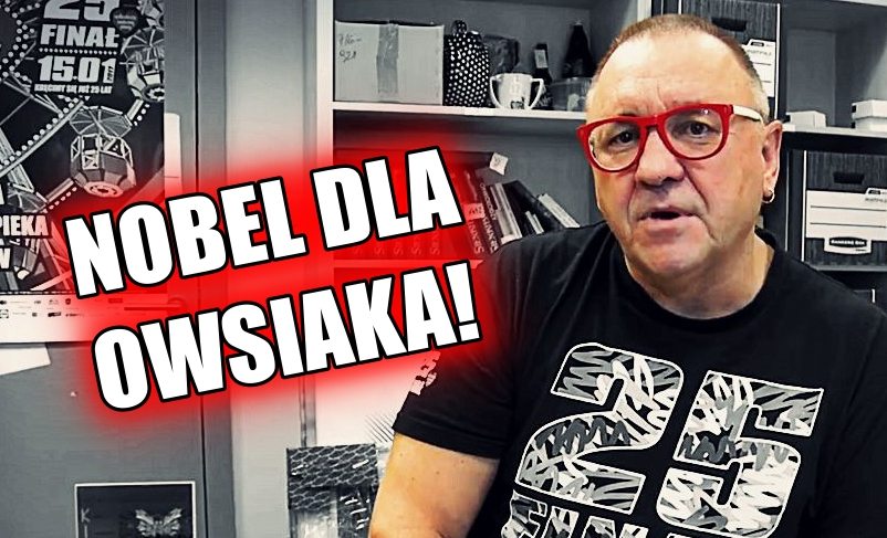 Historyczny sukces! Owsiak faworytem do nagrody Nobla