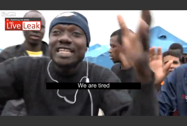 Imigrantom nie podobają się namioty jakie otrzymali (video)