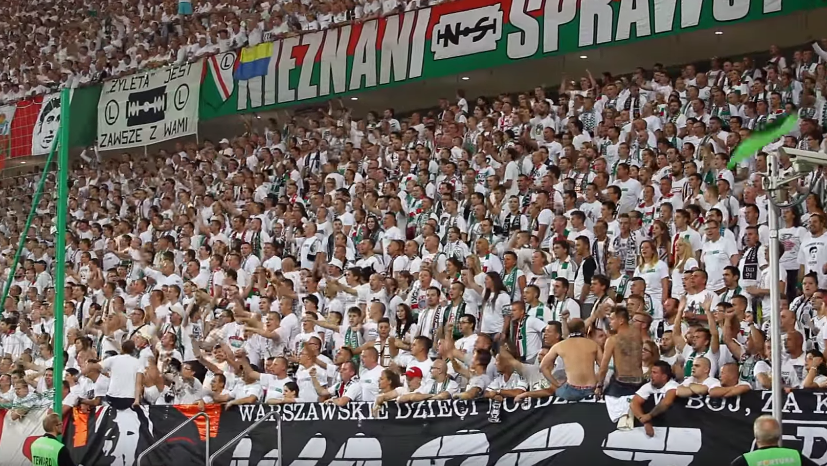 Ostry doping na Legii. "Je$ać UPA", "Bandera kawał frajera" (video)