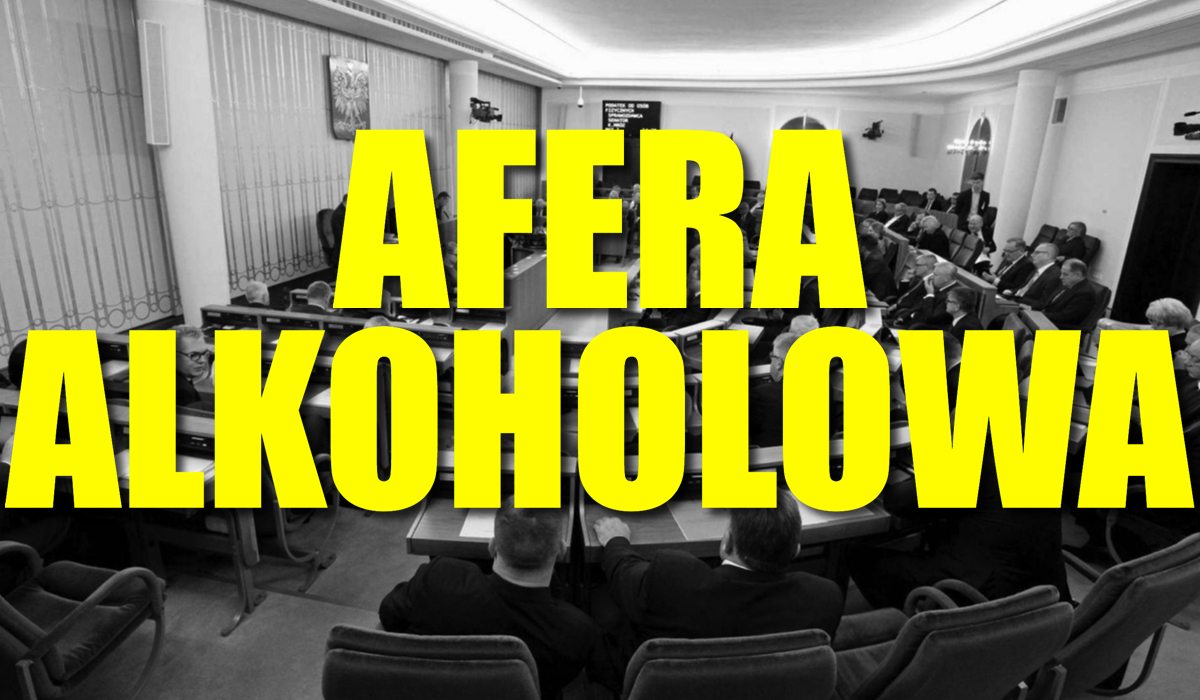 PATOLOGIA. Afera alkoholowa w polskim Senacie, najważniejsi politycy skompromitowani