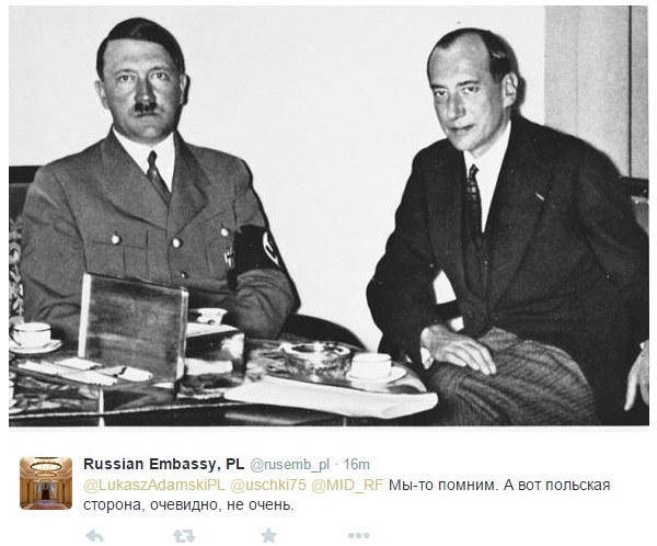 Prowokacja rosyjskiej ambasady w rocznicę sowieckiej agresji