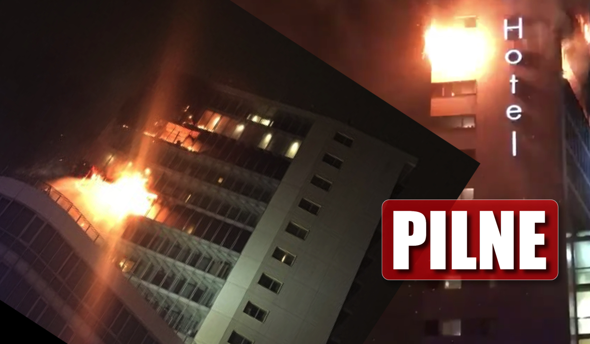 Co z Polakami?! Płonie słynny hotel w stolicy, 6 pięter zamieniło się w piekło