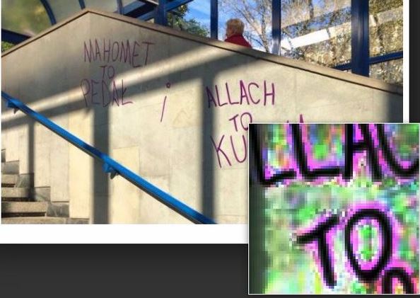 Słynny napis z akcji "Hejt Stop" na murze zrobił grafik?!
