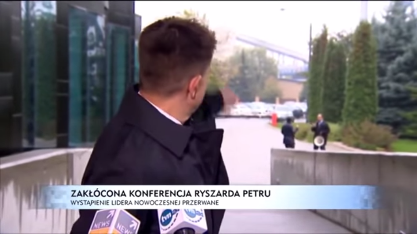 Zakłócono konferencję Ryszarda Petru (video)