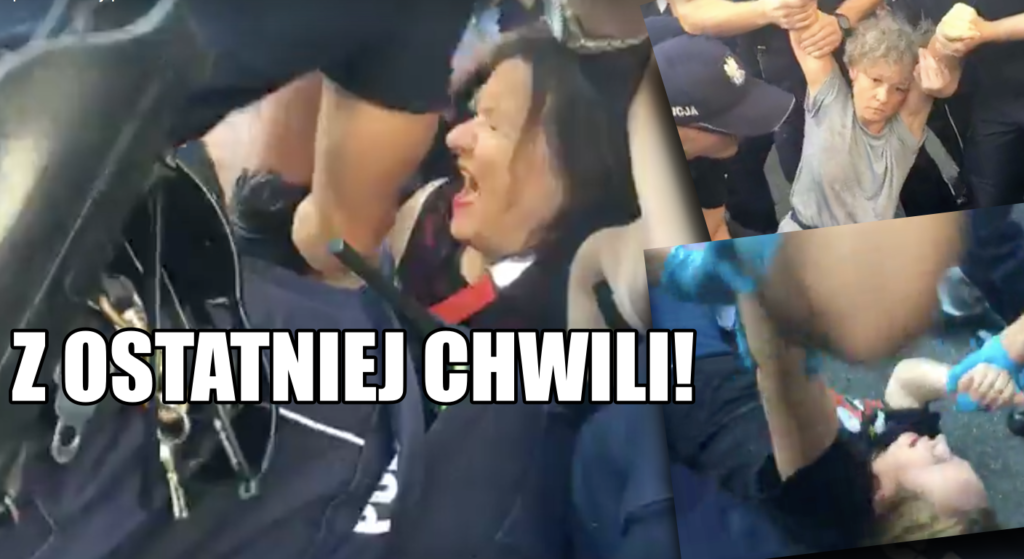 Dantejskie sceny w Warszawie! Policja pacyfikuje protest opozycji