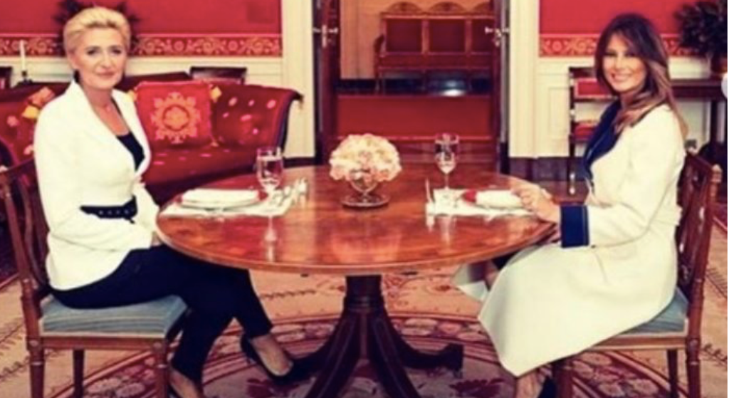 Agata Duda się nie popisała? Ujawniono, o czym rozmawiała z Melanią Trump