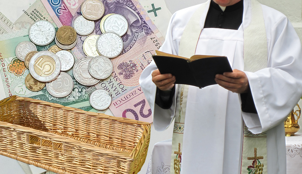 Padniecie! Kościół ustalił "minimalną stawkę na tacę"