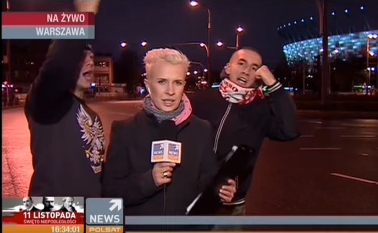 Relacja Polsatu z Marszu przerwana. "Donald mi ciągnął" "Jeb*ć Żydów i TVN" (video)