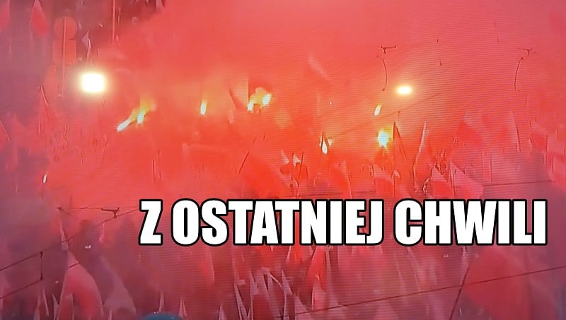 W stronę policji poleciały race! Niespokojnie na Marszu