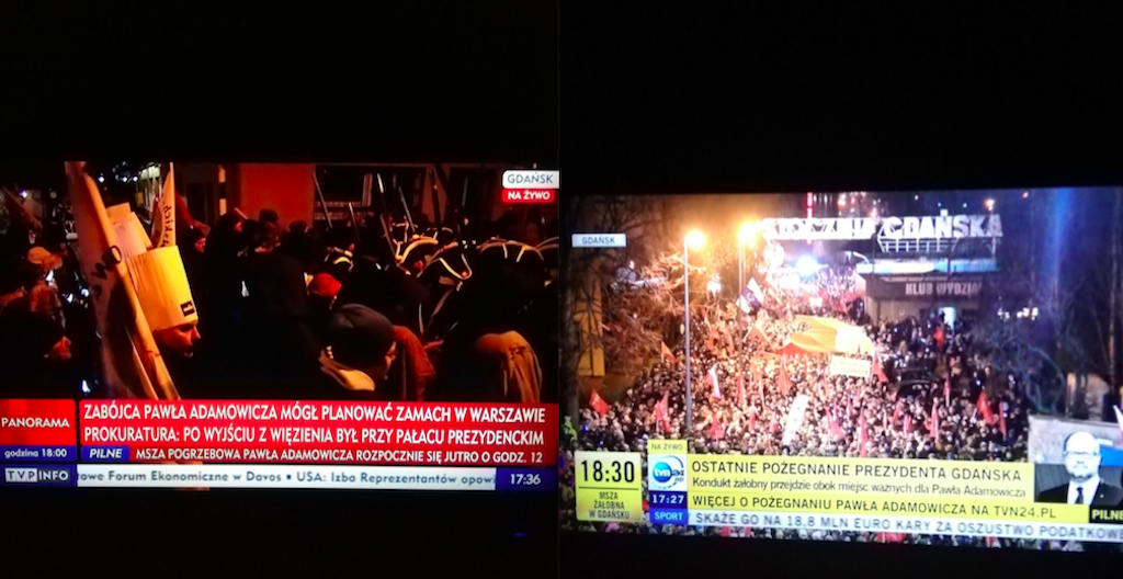 Internuaci są WŚCIEKLI. Tak wyglądała transmisja TVP z ostatniego pożegnania Adamowicza