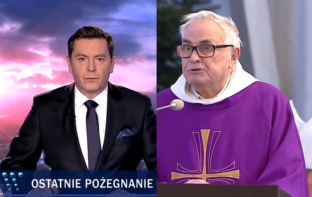 Ohydna manipulacja Wiadomości TVP o przemowie księdza na pogrzebie Adamowicza