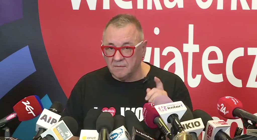 Owsiak "pozdrowił" Pawłowicz na konferencji. Te dwa słowa zapamięta na długo