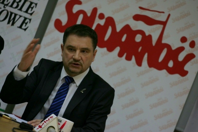 Prokuratura sprawdzi czy szef Solidarności groził posłom