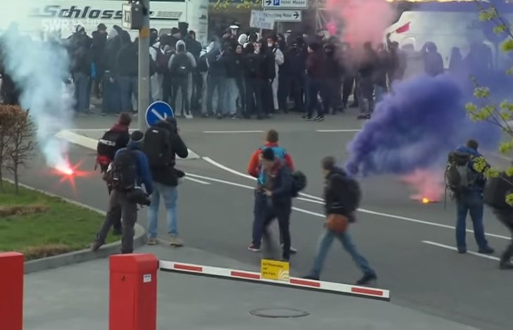 Niemcy: Zamieszki i protesty przeciwko prawicy. 400 osób aresztowanych (video)