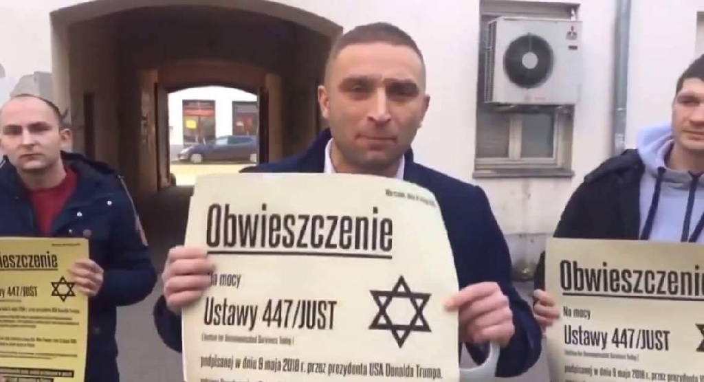 ONR wzoruje się na Hitlerze? Rozklejają obwieszczenia do Żydow jak naziści w getcie