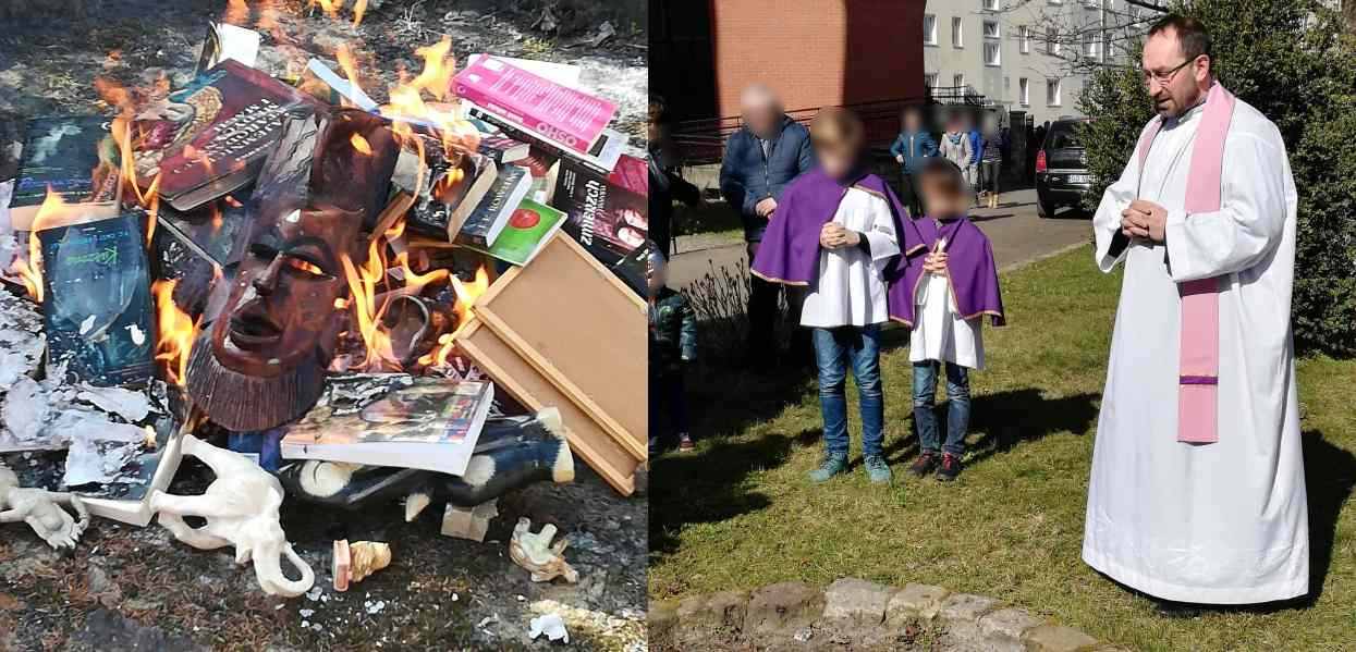 Światowe media huczą o polskich księżach palących książki. "To nie żart na prima aprilis"
