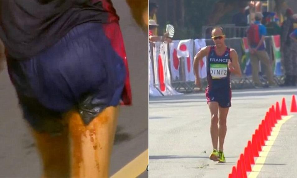 Rio'16: Francuski chodziarz pokonany przez biegunkę. Załatwił potrzebę idąc (video)