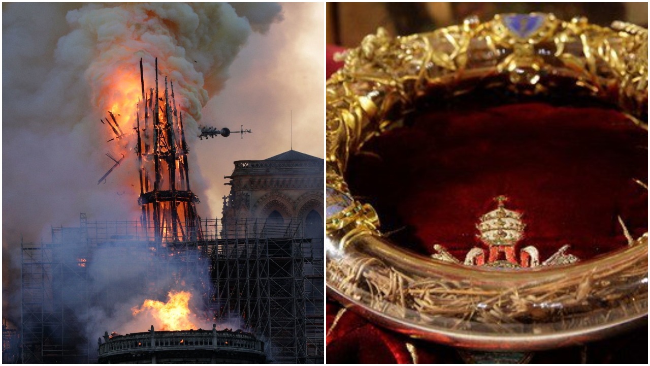 Korona Cierniowa Jezusa uratowana z płonącej katedry Notre Dame!